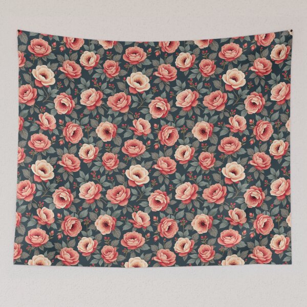 Item preview, Romantic Rose Pattern in Vintage Style designed and sold by pASob-dESIGN.