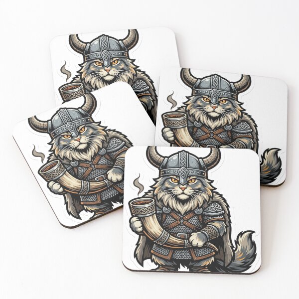 Item preview, Maine Coon Viking Coffee designed and sold by OddLittleGoods.