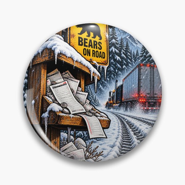 Item preview, Warning Bears Trucker & Winter Pass designed and sold by NomadForge.