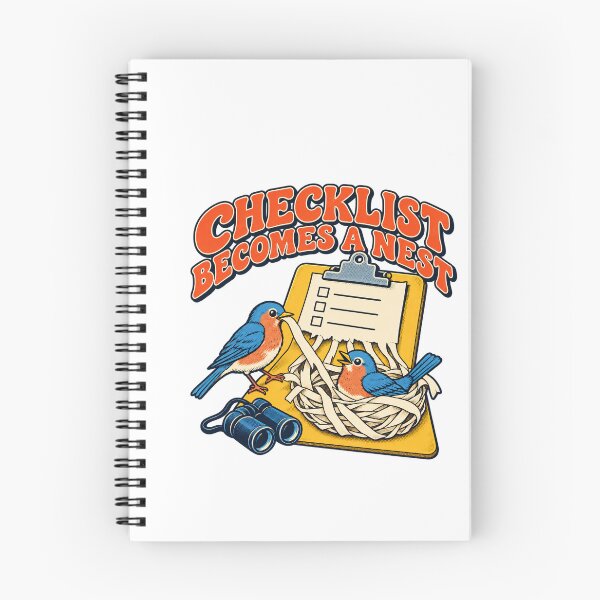 Item preview, Birdwatching Checklist Turned Into a Paper Nest designed and sold by Pixdot.
