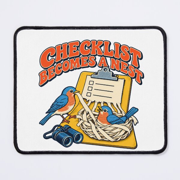 Item preview, Birdwatching Checklist Turned Into a Paper Nest designed and sold by Pixdot.