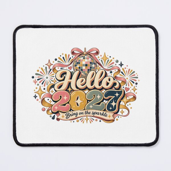 Item preview, Hello 2027 Bring the Sparkle Floral New Year Party Design designed and sold by FuzionRaptor.