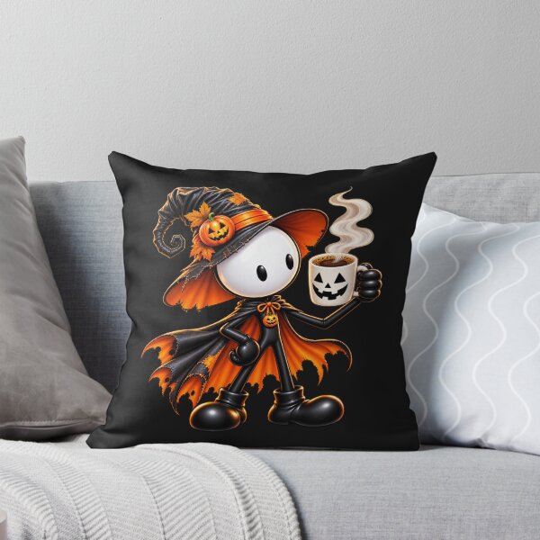 Item preview, Cute Halloween Witch Coffee Lover Mascot designed and sold by JAR Designs and Development.