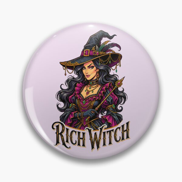 Item preview, RICH WITCH TEXT AND IMAGE HALLOWEEN DESIGN 3 designed and sold by DigitalandPhoto.