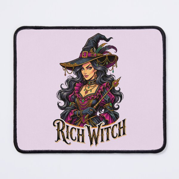 Item preview, RICH WITCH TEXT AND IMAGE HALLOWEEN DESIGN 3 designed and sold by DigitalandPhoto.