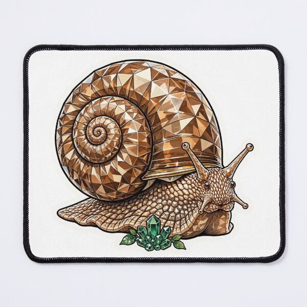 Item preview, Snail Crystal Sticker - Caramel Brown Snail Real Color designed and sold by Crystal Critters .