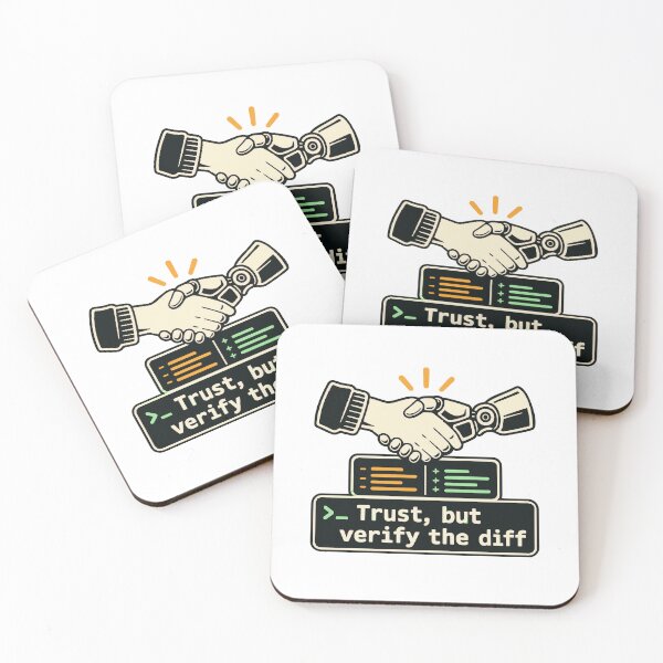 Item preview, Trust, but Verify the Diff Terminal Design designed and sold by ThreadQuirk.