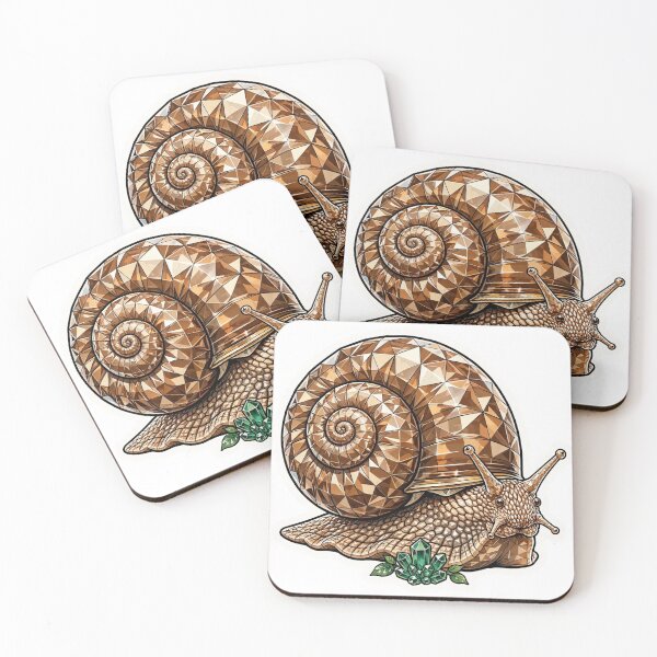 Item preview, Snail Crystal Sticker - Caramel Brown Snail Real Color designed and sold by Crystal Critters .