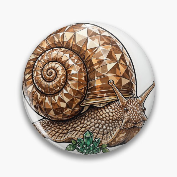 Item preview, Snail Crystal Sticker - Caramel Brown Snail Real Color designed and sold by Crystal Critters .
