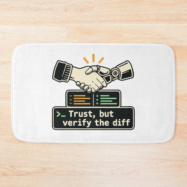 Item preview, Trust, but Verify the Diff Terminal Design designed and sold by ThreadQuirk.