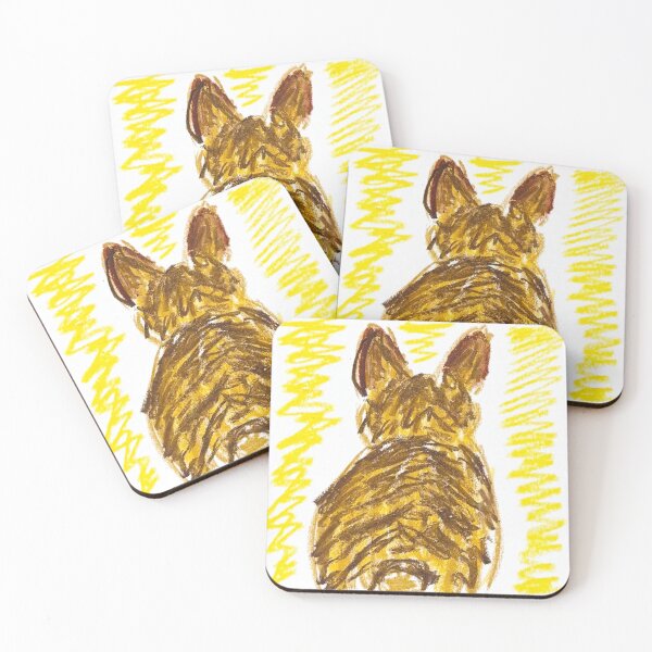Item preview, 011 - rabbit (oil pastel drawing) designed and sold by HeiiStudio.