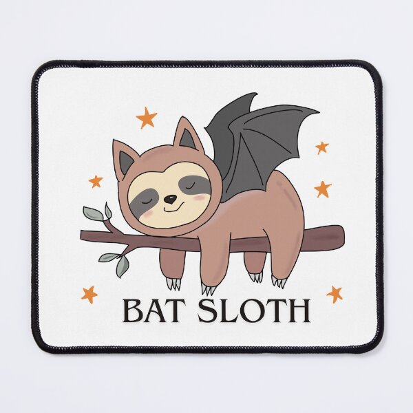 Item preview, Cute Bat Sloth – Sleepy Kawaii Halloween Animal designed and sold by Cuties-143.