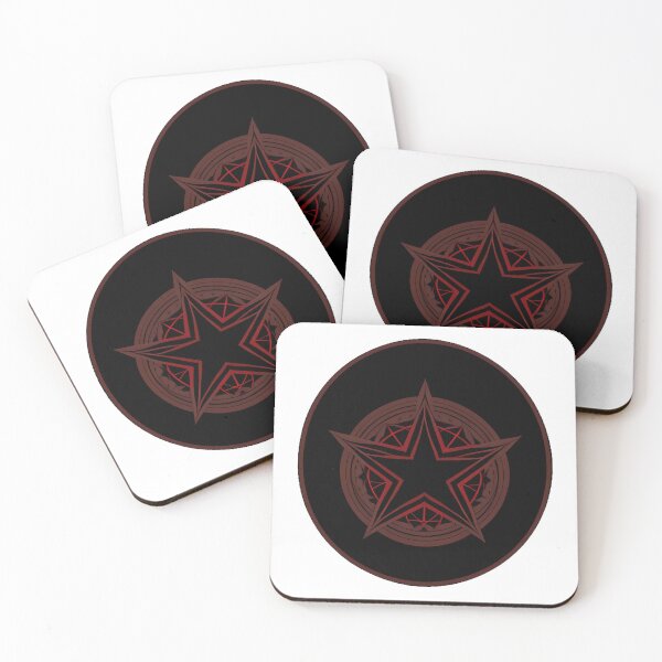 Item preview, Black Circular Emblem with Red Star designed and sold by For-Cat Studio.