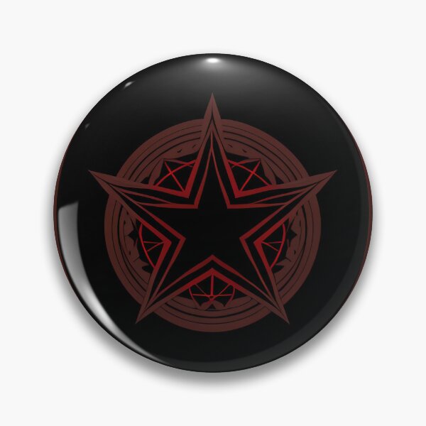 Item preview, Black Circular Emblem with Red Star designed and sold by For-Cat Studio.