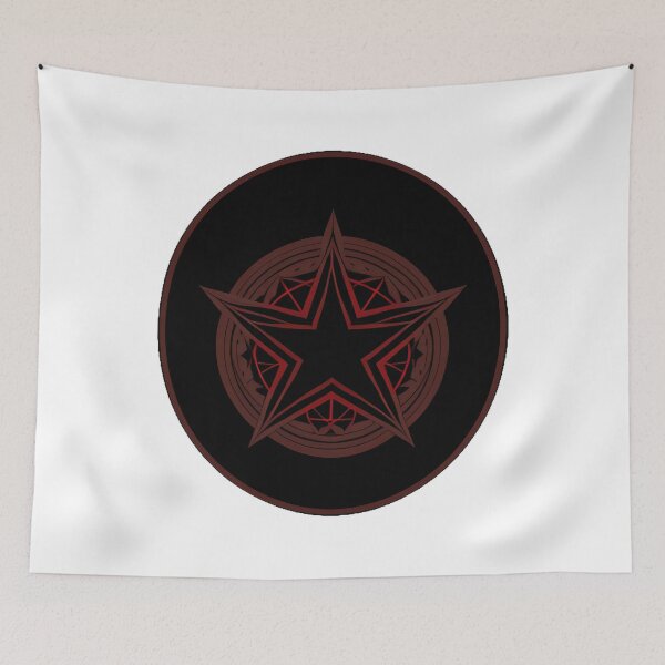 Item preview, Black Circular Emblem with Red Star designed and sold by For-Cat Studio.
