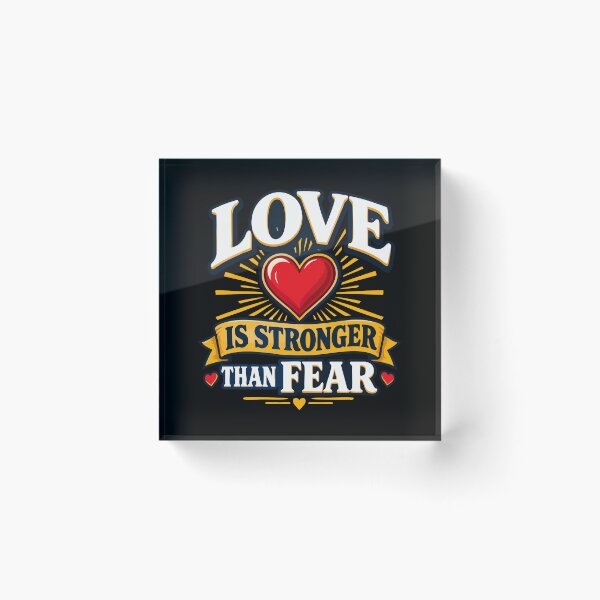 Item preview, Love Is Stronger Than Fear Heart Motivation Oregon School designed and sold by YASSINE HZ.