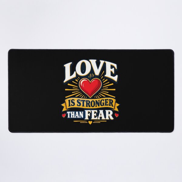 Item preview, Love Is Stronger Than Fear Heart Motivation Oregon School designed and sold by YASSINE HZ.