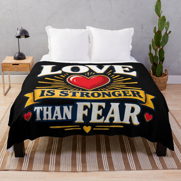 Item preview, Love Is Stronger Than Fear Heart Motivation Oregon School designed and sold by YASSINE HZ.