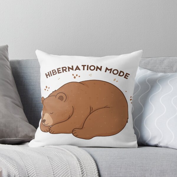 Item preview, Hibernation Mode | Sleepy Bear | Fall And Winter designed and sold by PrintyRelatable.