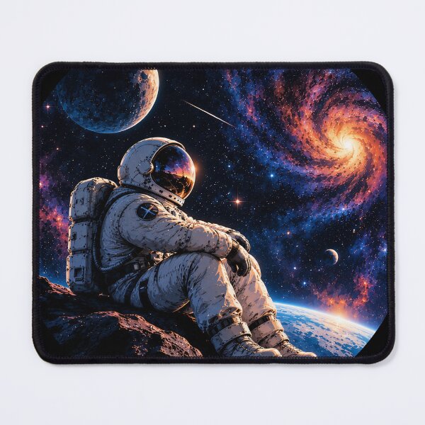 Item preview, Astronaut Under a Colorful Galaxy designed and sold by apex.vibe.