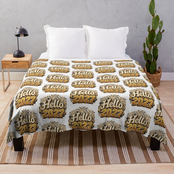 Item preview, Hello 2027 Floral New Year Party Celebration Design designed and sold by FuzionRaptor.