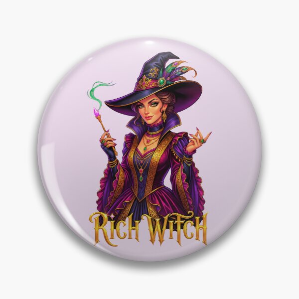 Item preview, RICH WITCH TEXT AND IMAGE HALLOWEEN DESIGN 4 designed and sold by DigitalandPhoto.