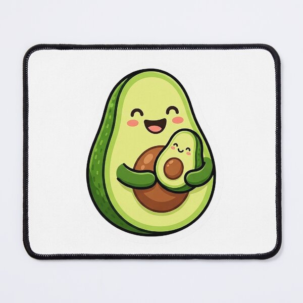 Item preview, Kawaii Avocado Mom And Baby - Cute Food Family Art designed and sold by The Red Lime.