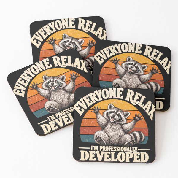 Item preview, Everyone Relax I'm Professionally Developed Funny Raccoon Coworker designed and sold by VGAfanatic.