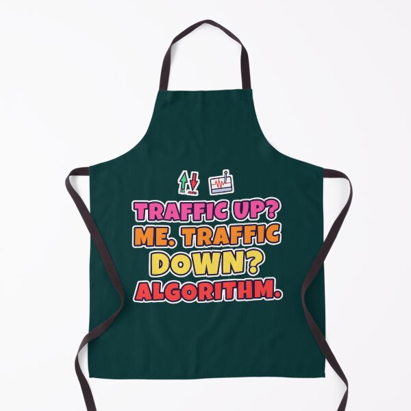 Item preview, Traffic Up Me, Traffic Down Algorithm – Funny SEO Humour designed and sold by TribeGlyph.