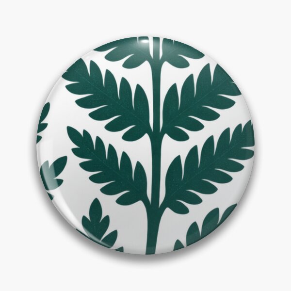 Item preview, Folk Art Fern Cluster in Forest Green designed and sold by H. Doucette Studio.