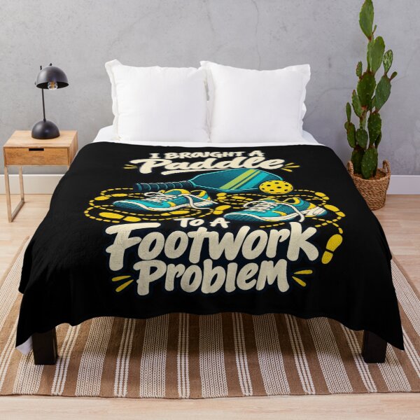 Item preview, I Brought A Paddle To A Footwork Problem - Funny Pickleball designed and sold by Good Mood Foundry.