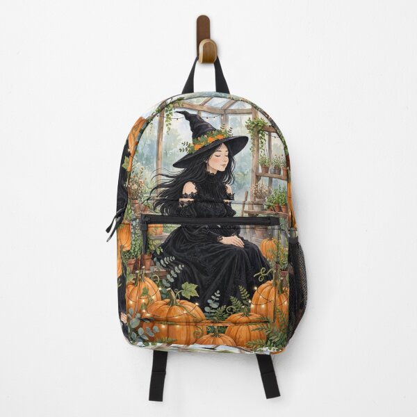 Item preview, The Witch and Her Raven in Their Magical Greenhouse. designed and sold by DibujandoPorfa.
