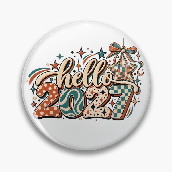 Item preview, Retro Hello 2027 New Year Party Celebration Design designed and sold by FuzionRaptor.