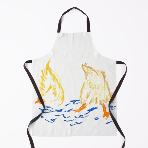 Item preview, 013 - duck (oil pastel drawing) designed and sold by HeiiStudio.