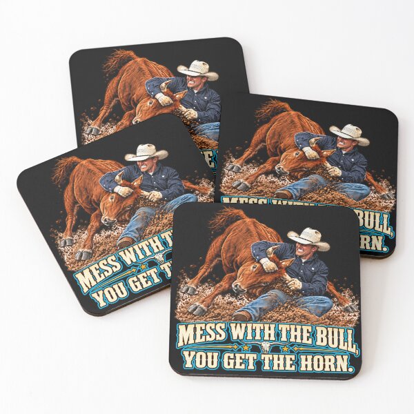 Item preview,  Mess With the Bull, You Get the Horn  designed and sold by A5ranchmerch.