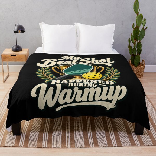 Item preview, My Best Shot Happened During Warmup - Pickleball designed and sold by Good Mood Foundry.