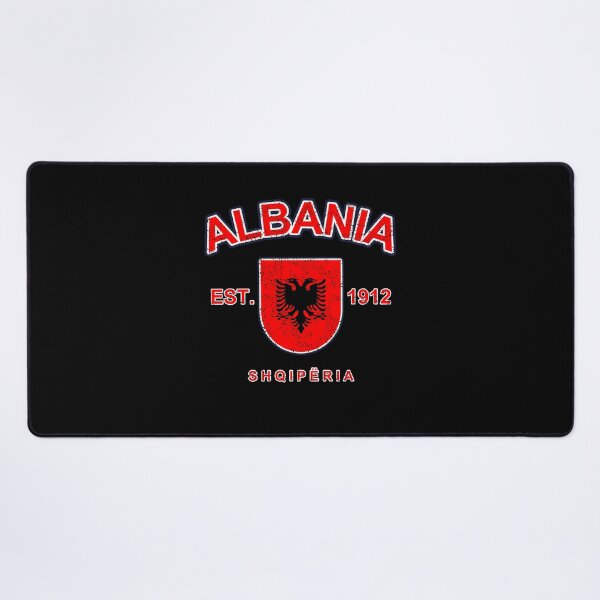Item preview, Vintage Albania Varsity Flag Shield – Retro Albanian Pride designed and sold by youngVl.