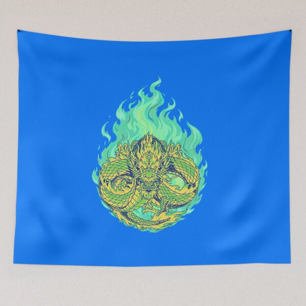 Item preview, Green Flamed Dragon  designed and sold by HillC1985.