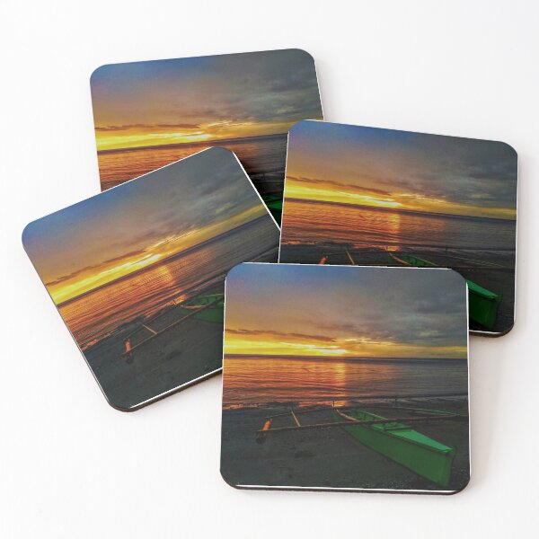 Item preview, Philippine Outrigger Boat Sunset Beach Landscape designed and sold by Luxxe87.