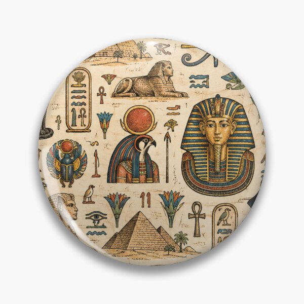 Item preview, Ancient Egyptian Hieroglyph Pattern designed and sold by M.Store.