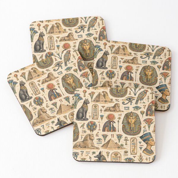 Item preview, Ancient Egyptian Hieroglyph Pattern designed and sold by M.Store.