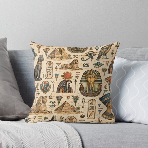 Item preview, Ancient Egyptian Hieroglyph Pattern designed and sold by M.Store.
