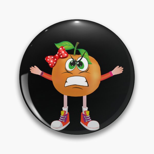 Item preview, Angry Tangerine Animated Character Girl Version designed and sold by ExpressiveToon.