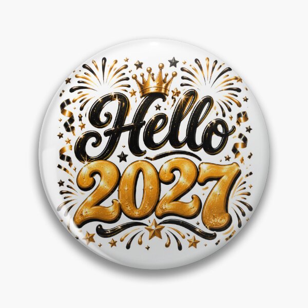 Item preview, Hello 2027 New Year Party Celebration Design designed and sold by FuzionRaptor.