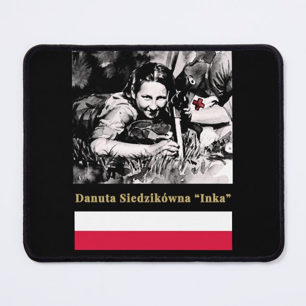 Item preview, Danuta Siedzikówna "Inka" NIEZŁOMNA - Polish WWII Heroine Medic Watercolor Portrait v 2 by All43 designed and sold by All43.