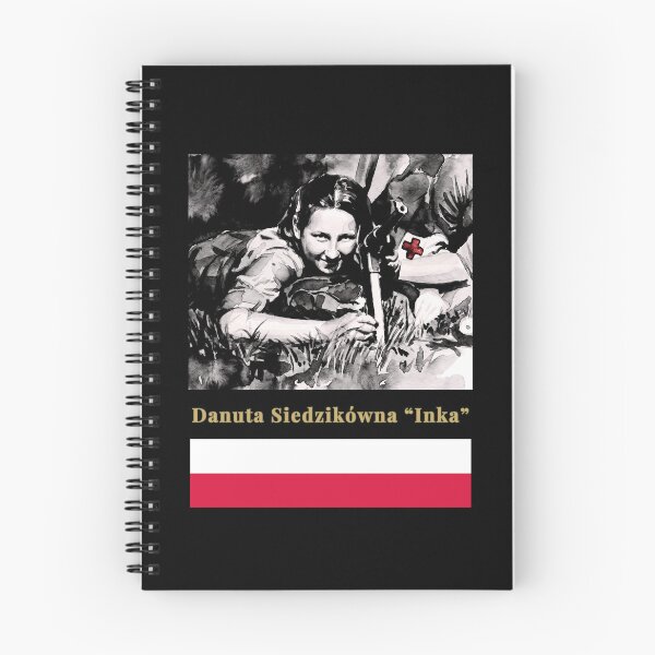 Item preview, Danuta Siedzikówna "Inka" NIEZŁOMNA - Polish WWII Heroine Medic Watercolor Portrait v 2 by All43 designed and sold by All43.