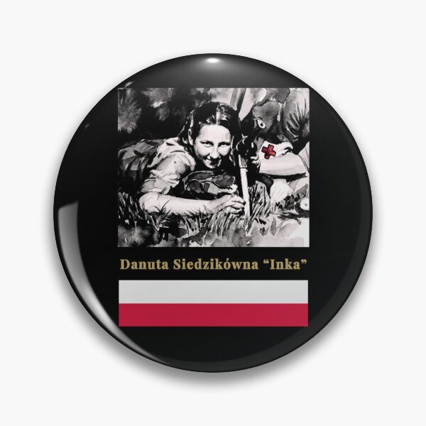 Item preview, Danuta Siedzikówna "Inka" NIEZŁOMNA - Polish WWII Heroine Medic Watercolor Portrait v 2 by All43 designed and sold by All43.