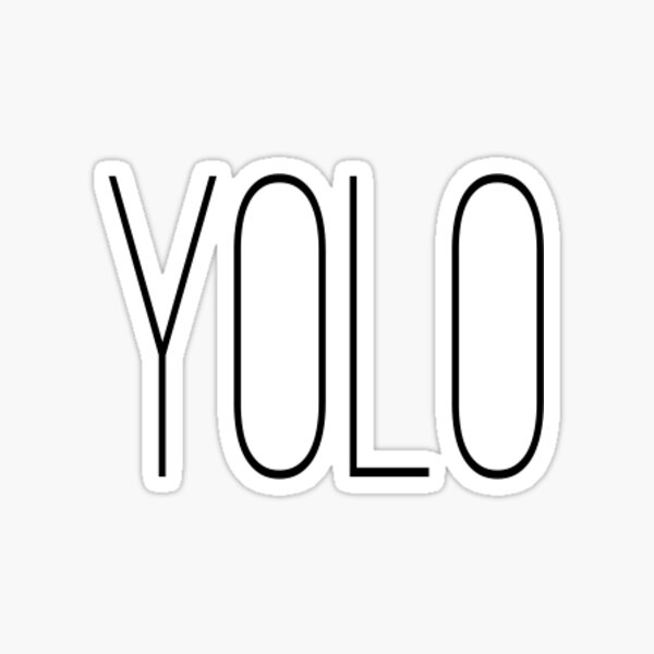 Yolo sticker Sticker