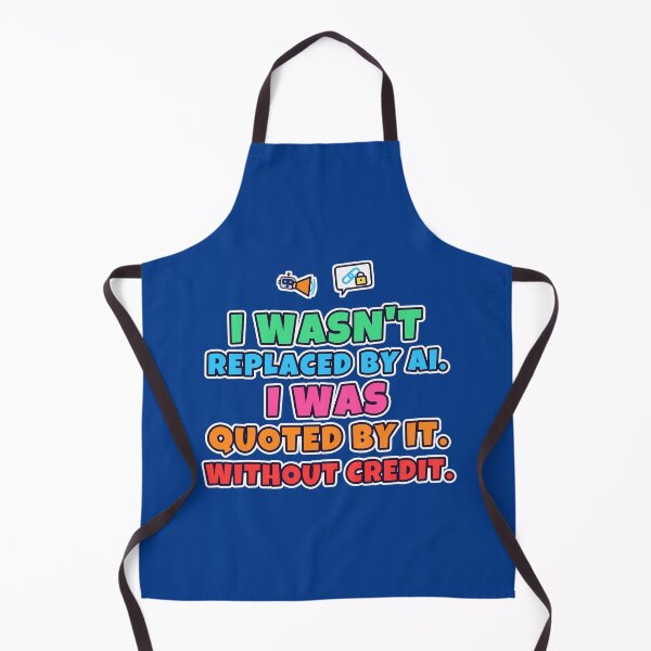 Item preview, I Wasn't Replaced by AI, I Was Quoted by It Without Credit designed and sold by TribeGlyph.