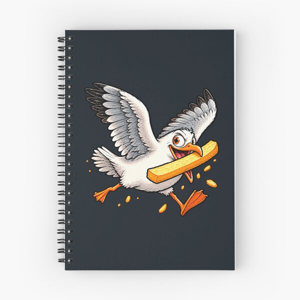 Item preview, Funny Seagull Stealing a Giant Fry designed and sold by ImagenFusionP.